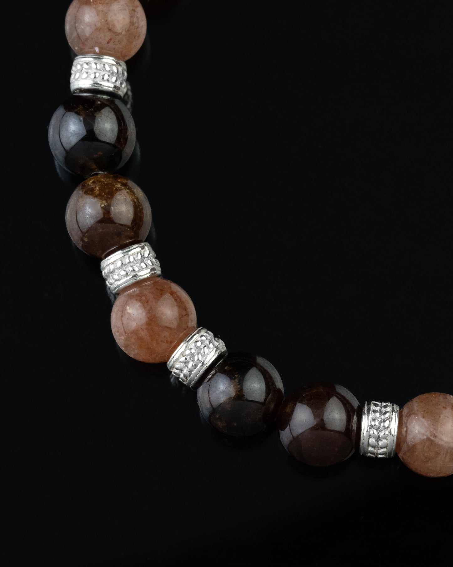 Solarium - Piedra Solar Dorada, Granate Espersatita