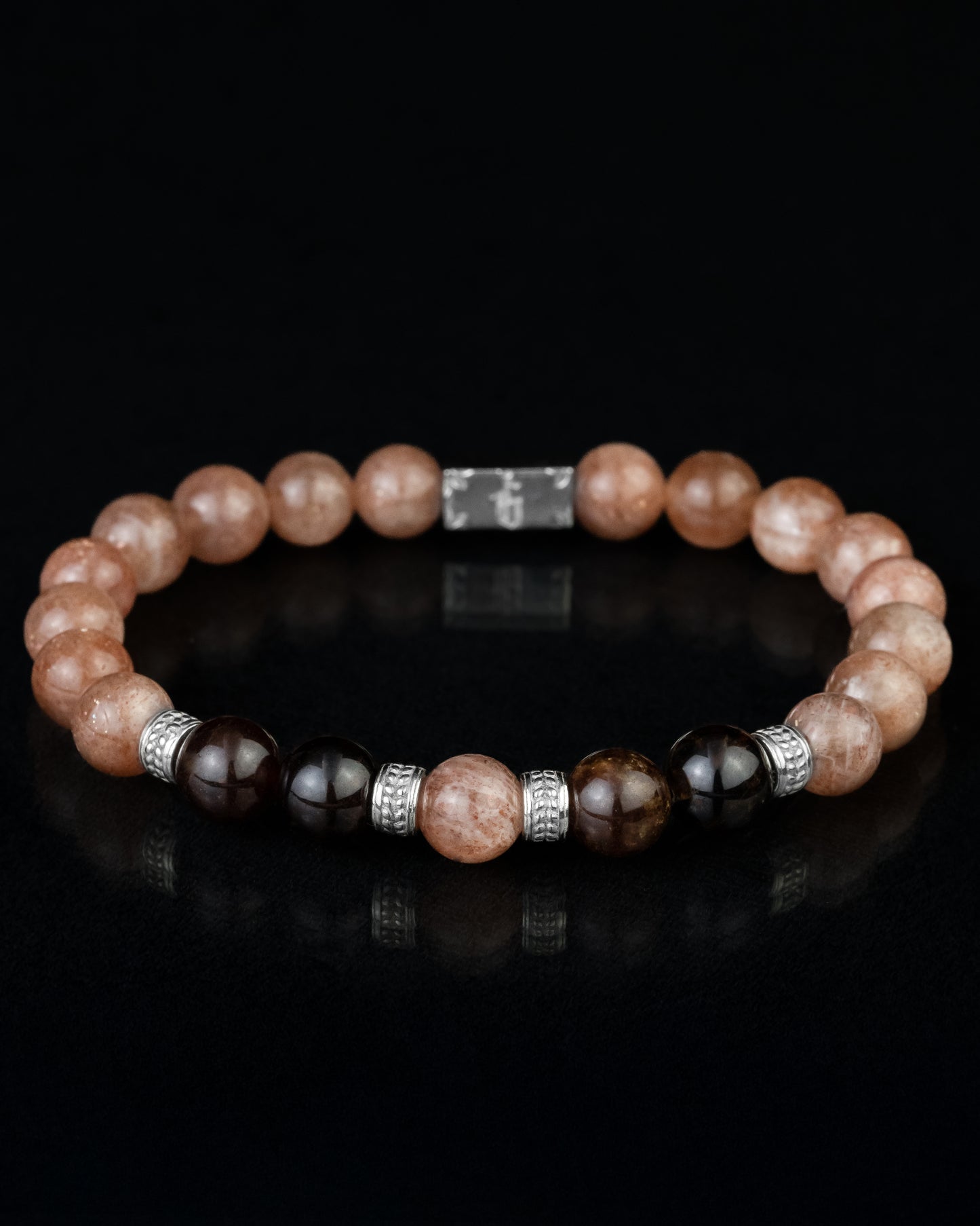 Solarium - Piedra Solar Dorada, Granate Espersatita